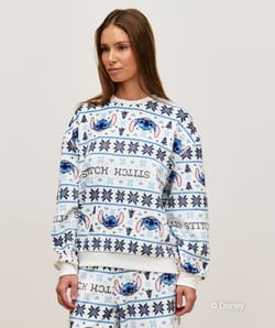 Sweatshirt velours Stitch;