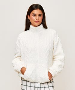 Veste en polaire torsad&eacute;e;
