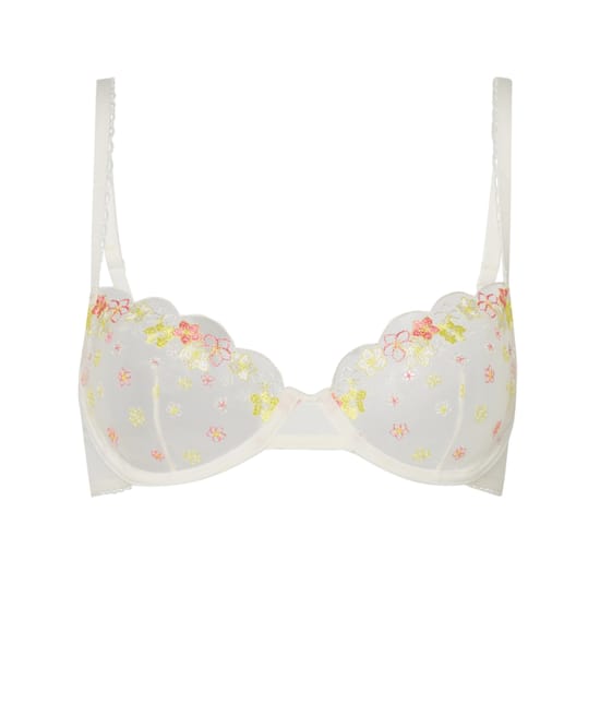 Tulle balconette bra ;