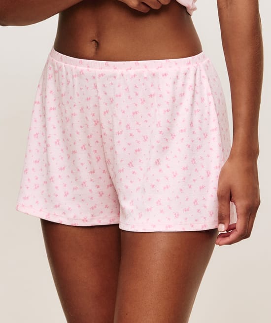 Short en jersey côtelé;