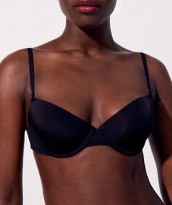 Microfiber push-up padded bra;