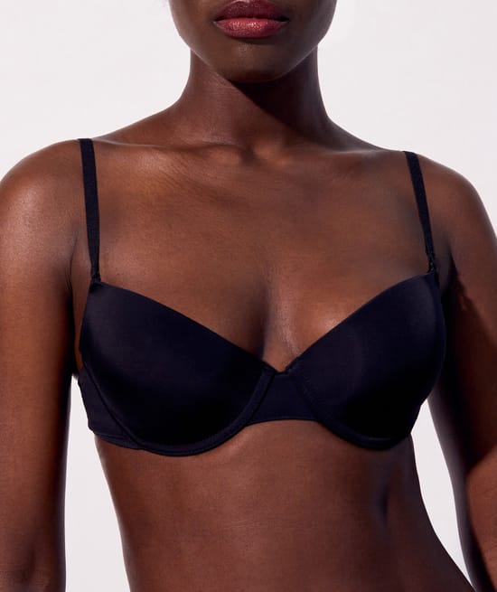 Microfiber push-up padded bra;