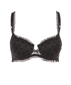 Tulle push-up bra;
