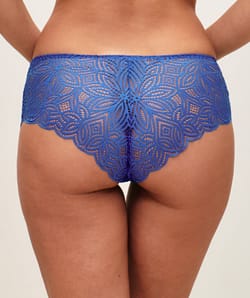 Cheeky microfiber and lace;