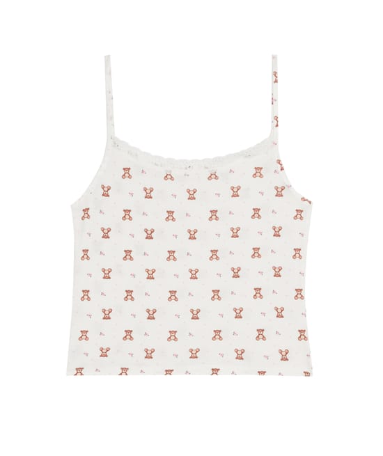 Jersey tank top;