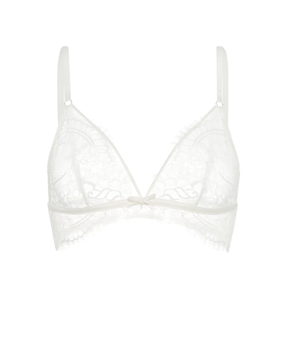 Soutien-gorge triangle en dentelle;