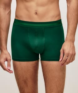 Cotton boxer shorts with message;