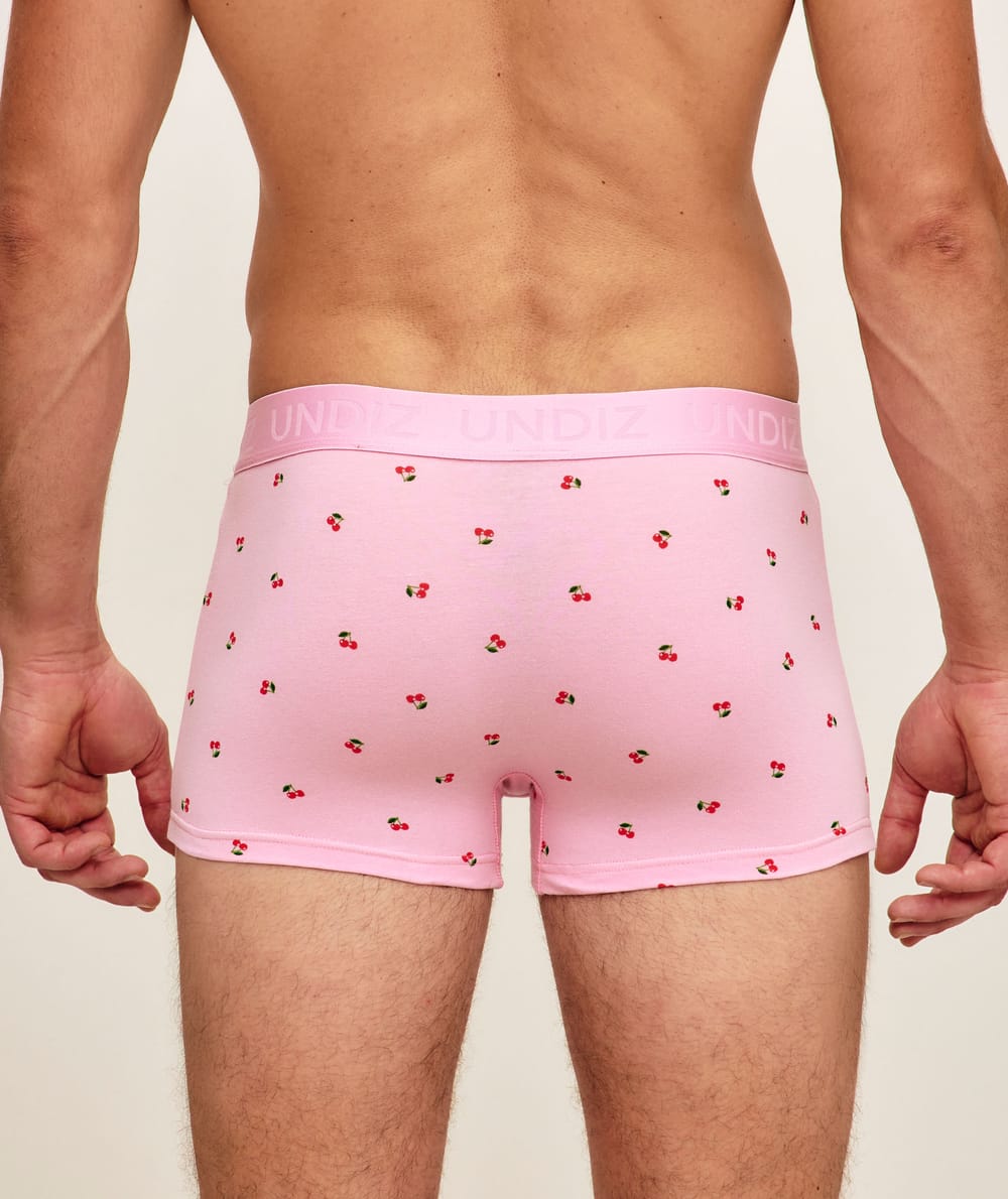Katoenen boxershort met patroon;