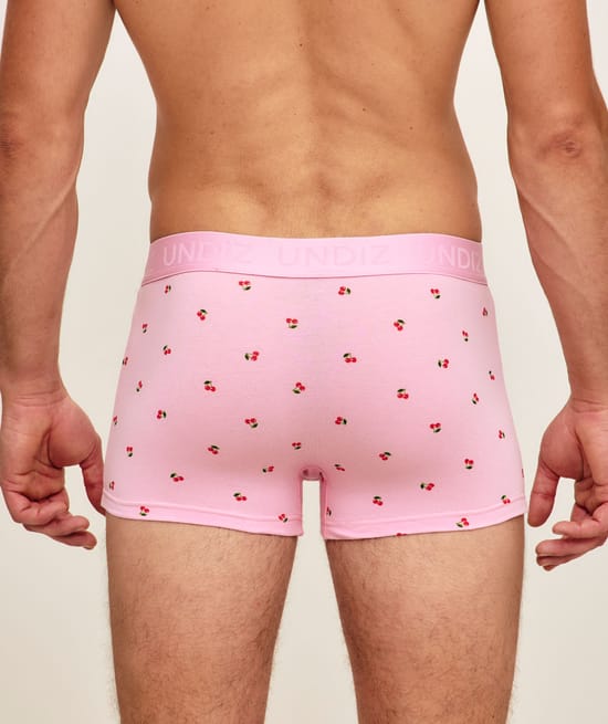 Katoenen boxershort met patroon;