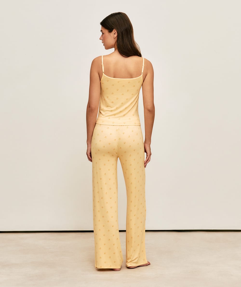 Printed jersey pants with ducks;