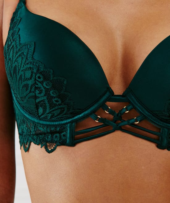Soutien-gorge ultra push-up en dentelle;
