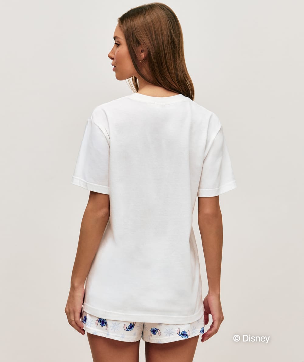 Stitch cotton shorts;