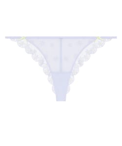 Thong with embroidery;