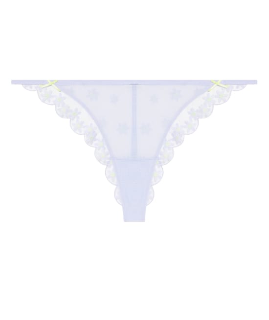 Thong with embroidery;