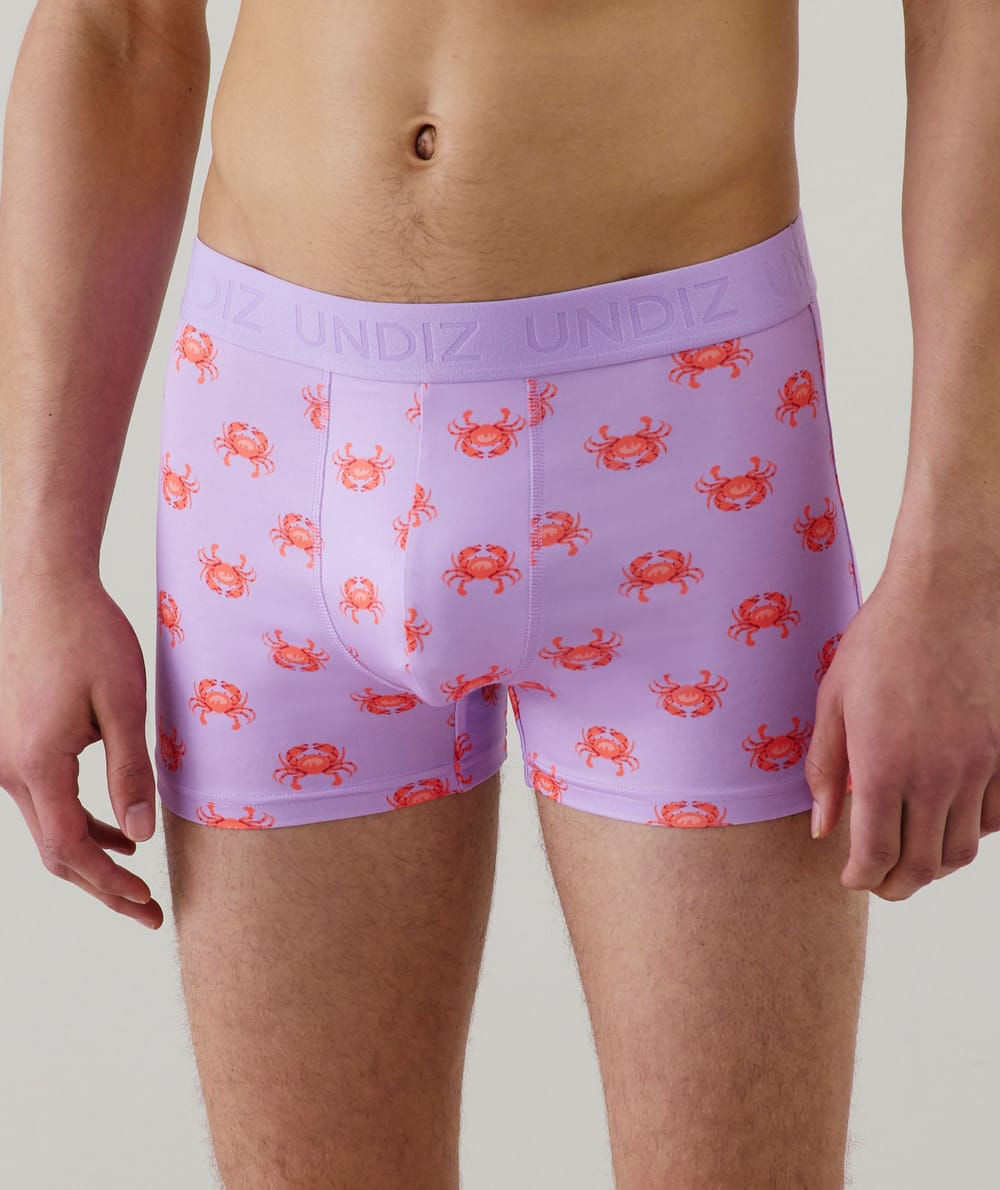 Cotton boxer shorts with pattern;