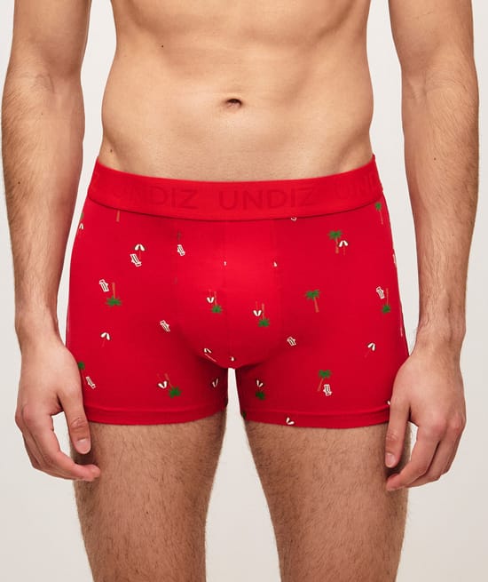 Boxer en coton motifs plage;