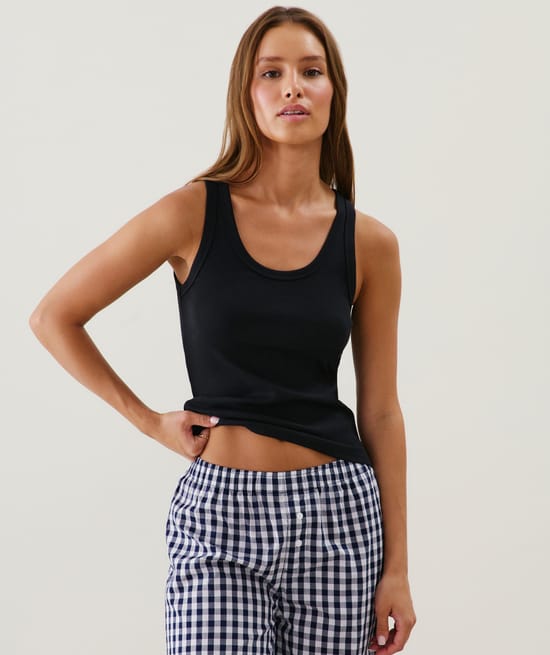 Camiseta de tirantes de jersey;