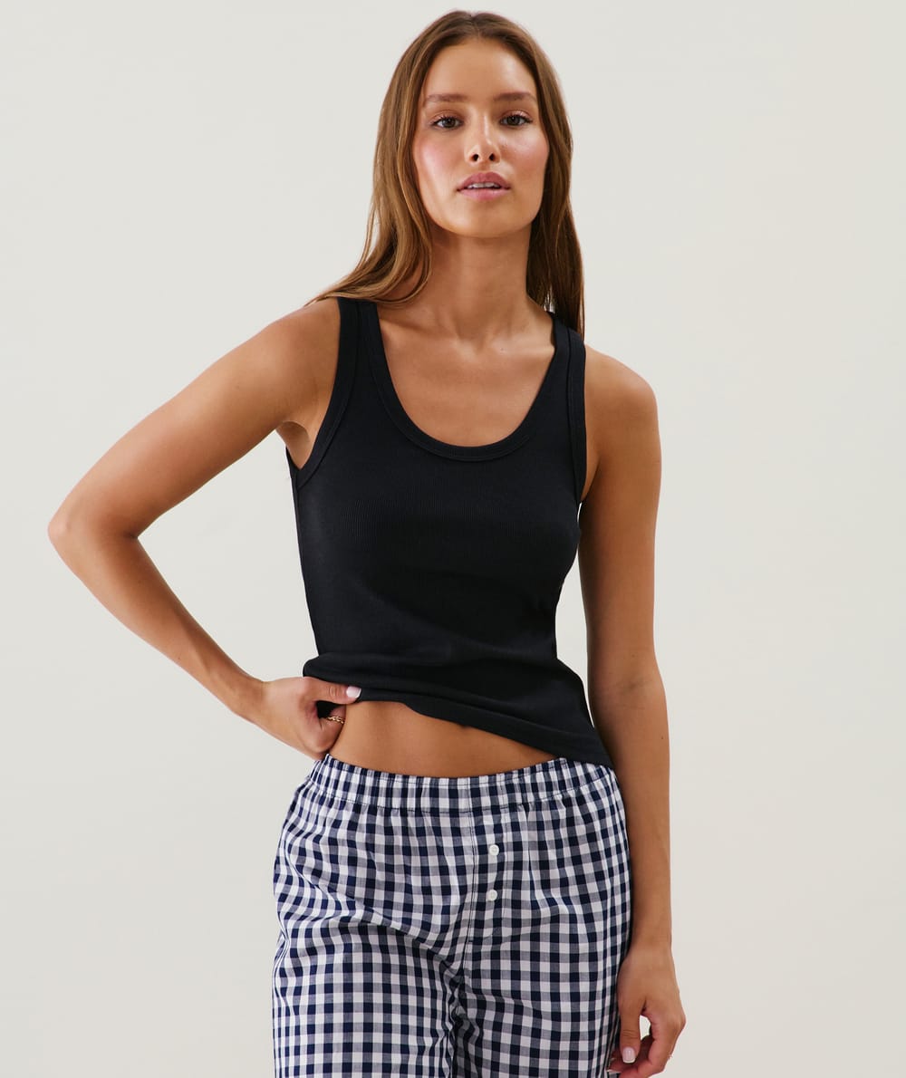 Camiseta de tirantes de jersey;