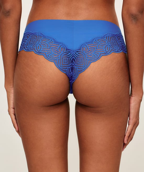 Cheeky microfiber and lace;