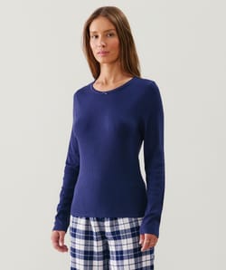 Ribbed jersey T-shirt;