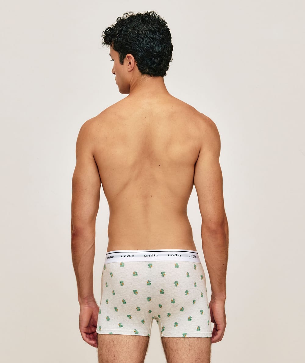 Boxer en coton imprim&eacute; canards;