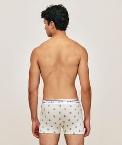 Boxer en coton imprim&eacute; canards;