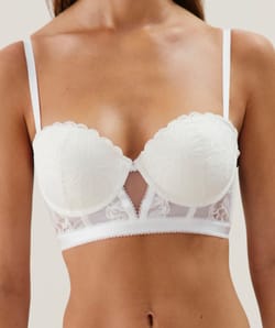Bustier push-up de encaje;