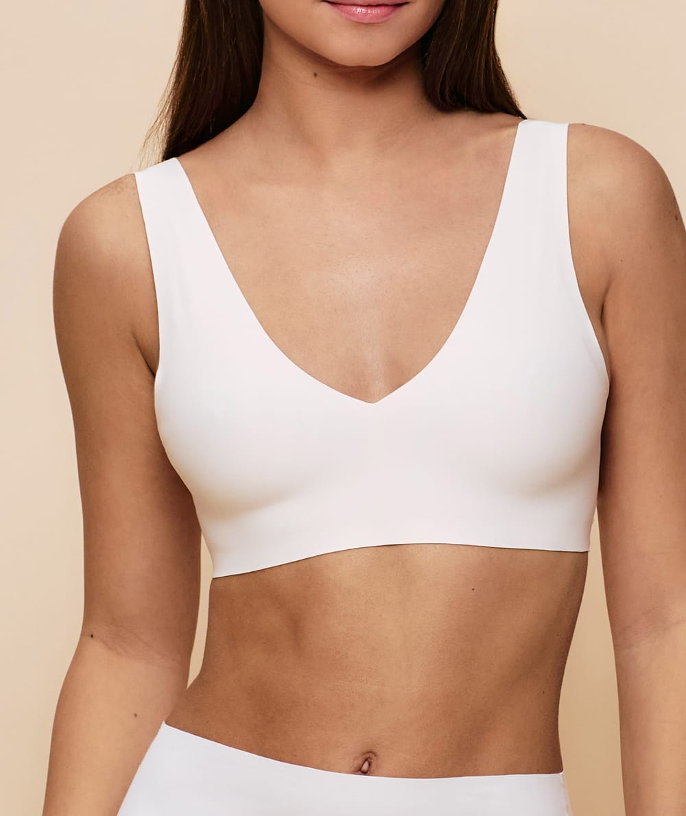 Seamless microfiber sports bra;