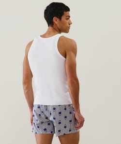 Caleçon à motifs en coton;