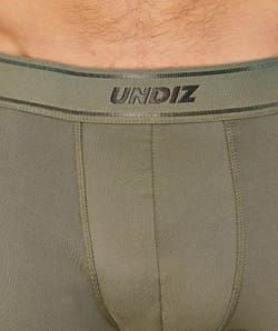 Effen boxershort van microvezel;