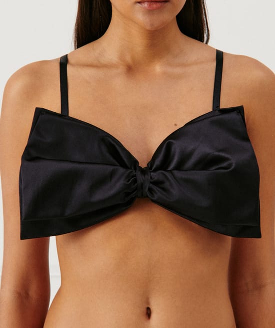 Top with satin bow;