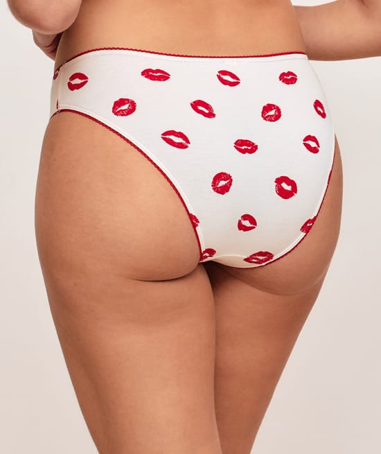 Pack of 3 patterned cotton knickers;