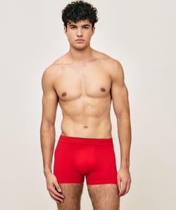 Cotton boxer shorts with message;