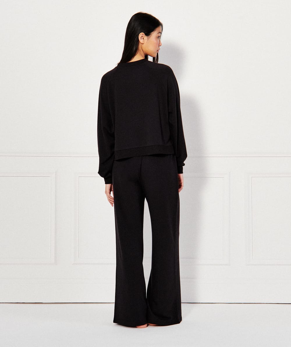 Sweatshirt van fleece;