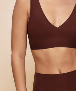 Seamless microfiber bra;