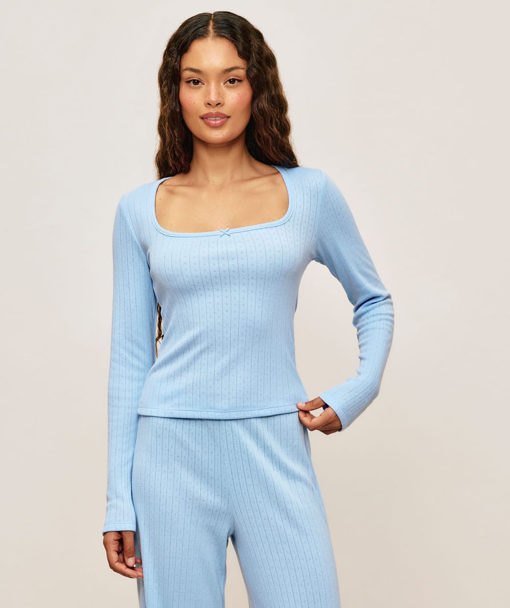 Top manches longues en jersey;