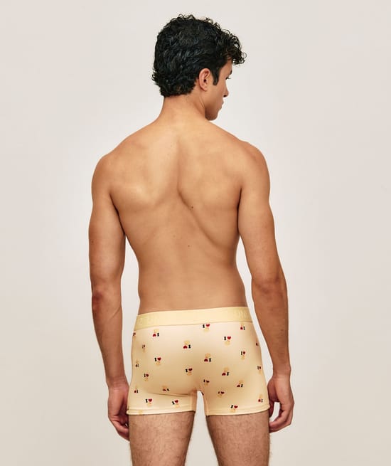 Printed microfiber boxer ducks;