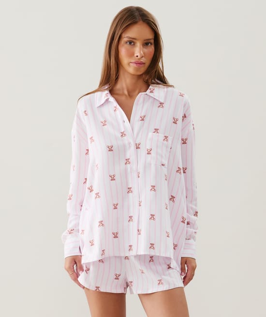 Short en flanelle;