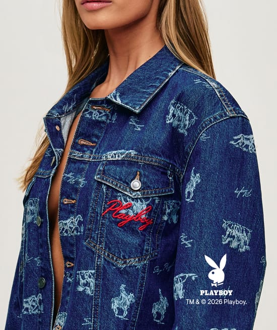Playboy denim jacket;