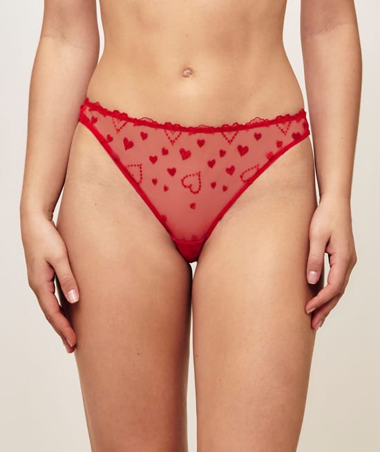 Tanga mesh broderies c&oelig;urs;
