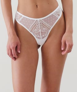 Lace thong;