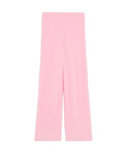 Fluffy knit trousers;