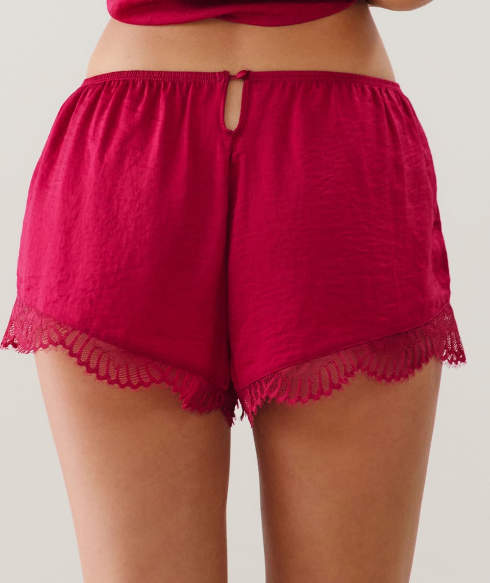 Satin Shorts;