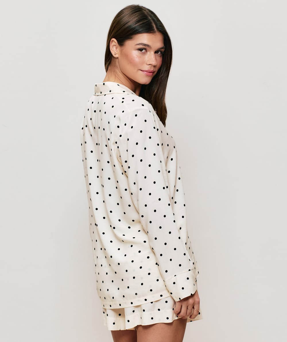 Camisa estampado de lunares;