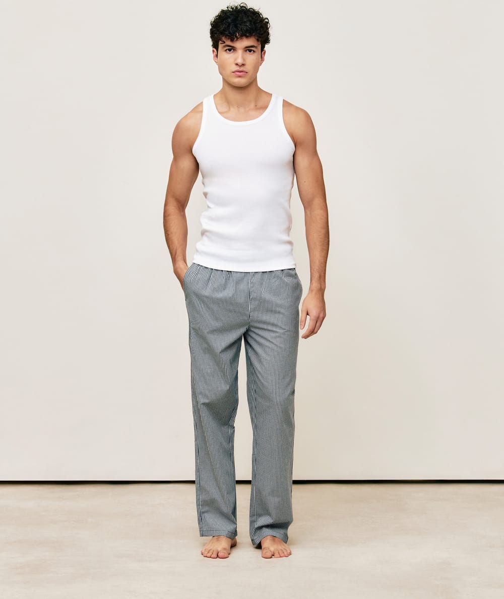 Pantal&oacute;n de cuadros;