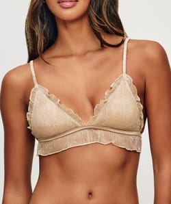 Tulle triangle bra;