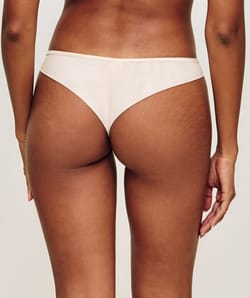 Star embroidery thong;