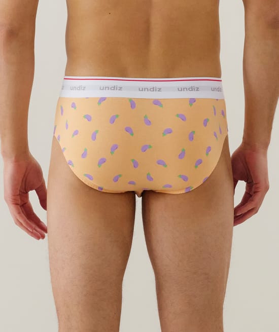 Slip de algodón con estampado;