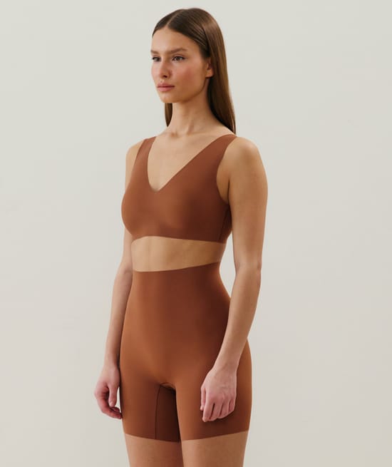 Shorty sans coutures en microfibre;