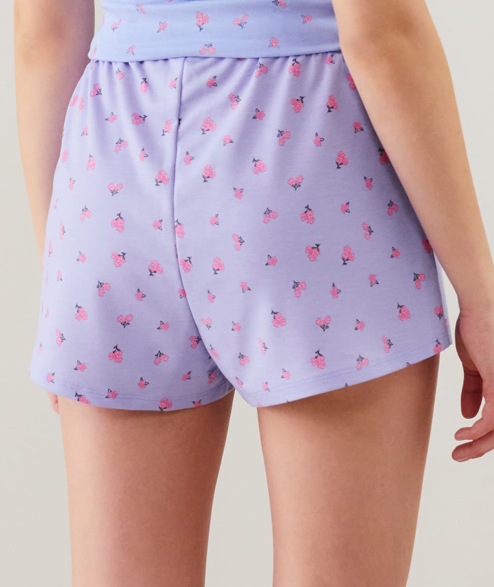 Pantalón corto de felpa;